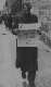 PALERMO 1946 - Giuseppe ROGGIO legge il settimanale satirico Don Basilio 